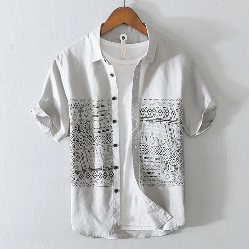 Milano Minimalist Linen Shirt