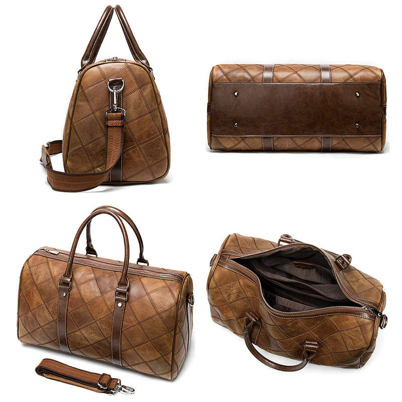 Alden Premium Leather Duffle Bag