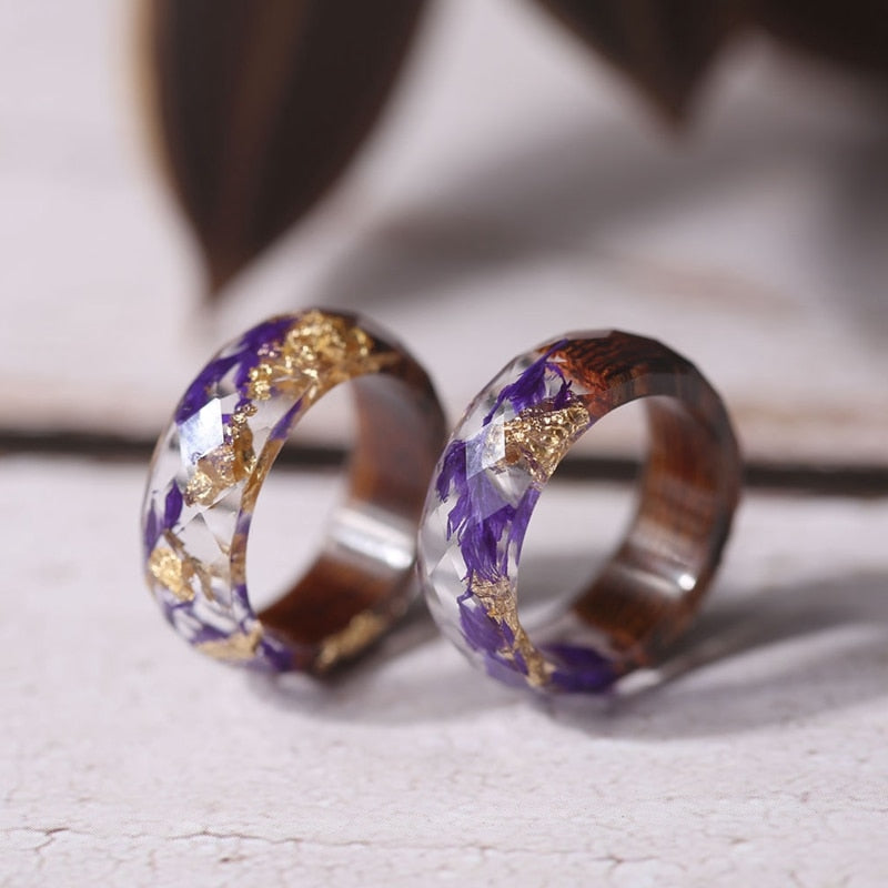 Melinda Melina Wooden Floral Ring