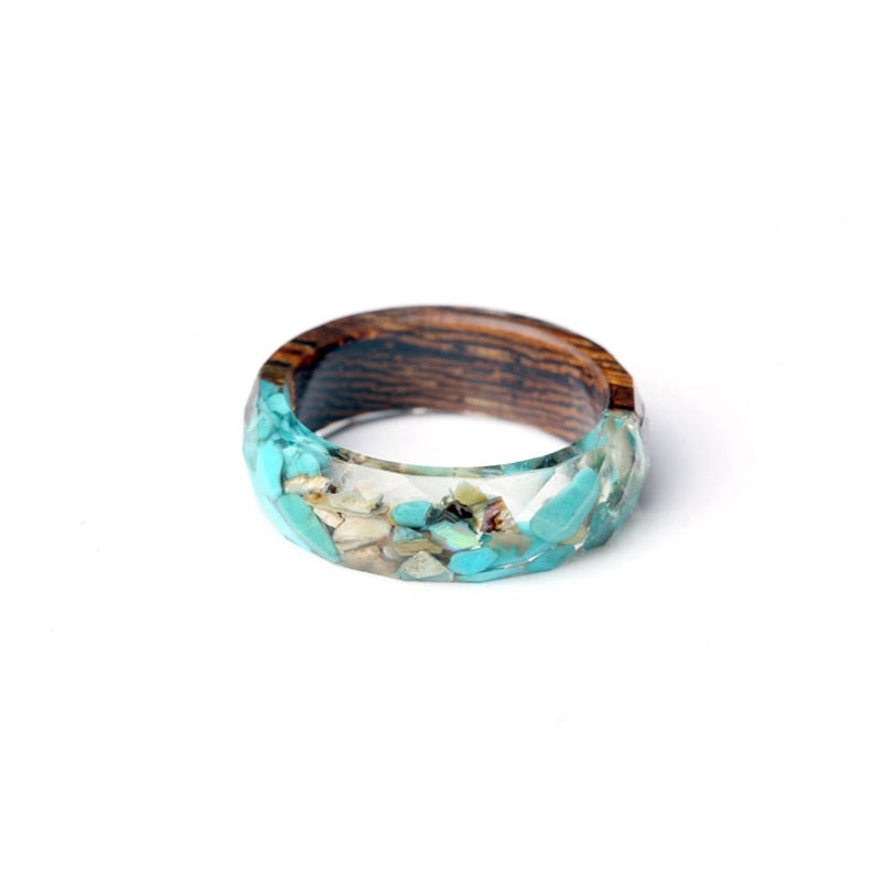 Marie-Caley Wooden Orchidea Ring