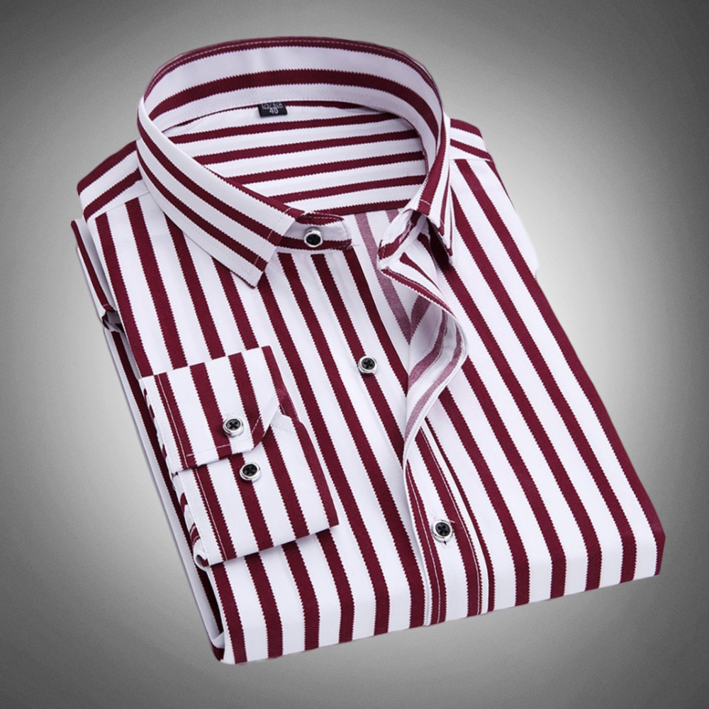 Caiden Classic Stripe Dress Shirt