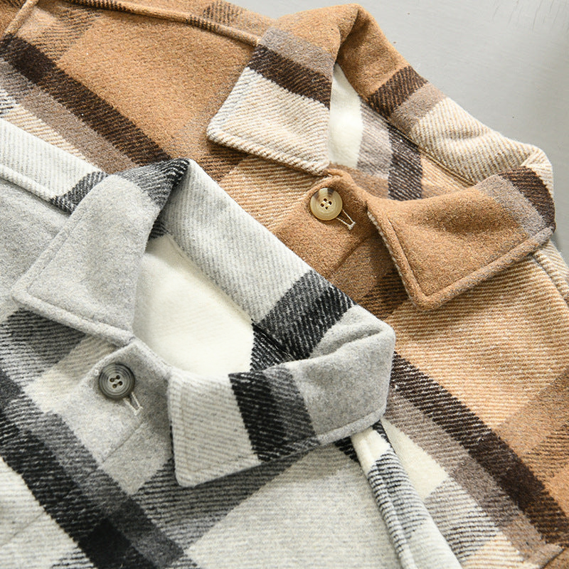 REMY-DOÎR PLAID FLANNEL JACKET