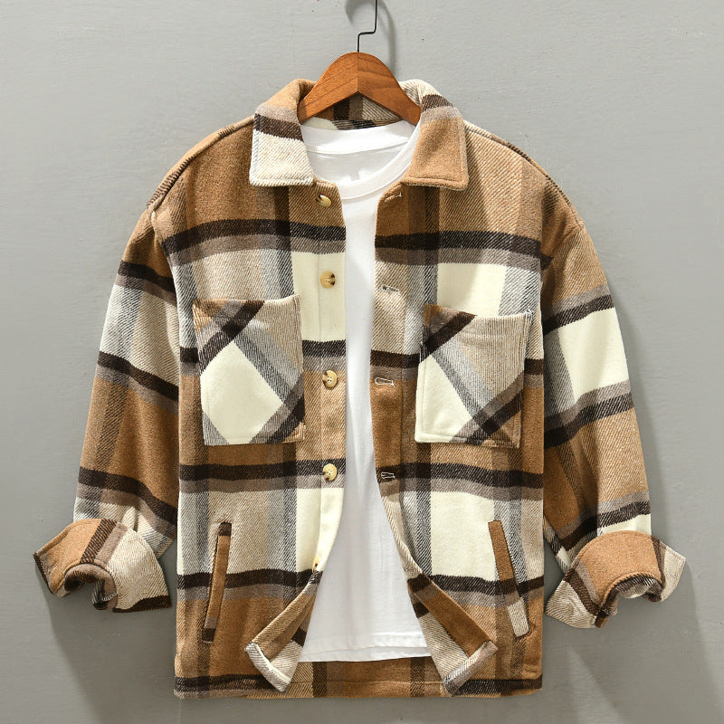 REMY-DOÎR PLAID FLANNEL JACKET