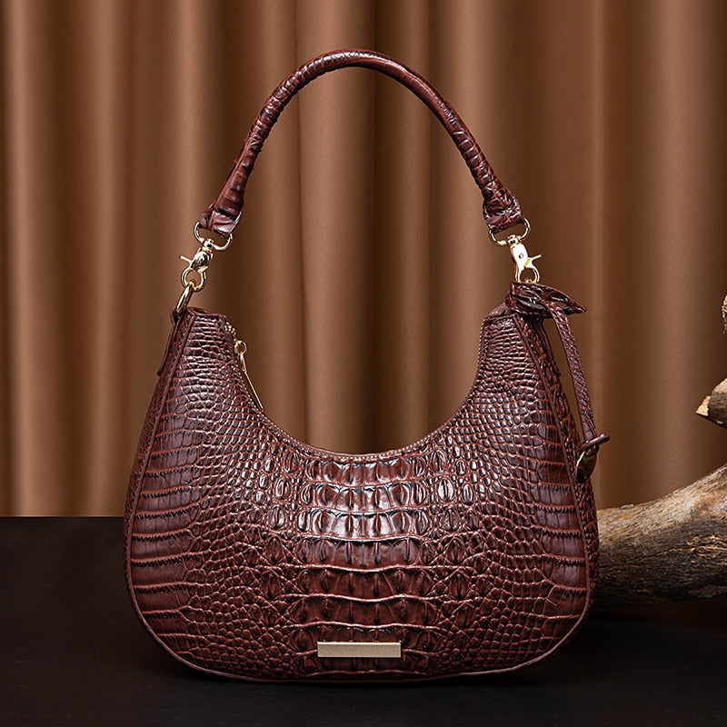 THE BOSS BABE™️ EMBOSSED CROC PURSE