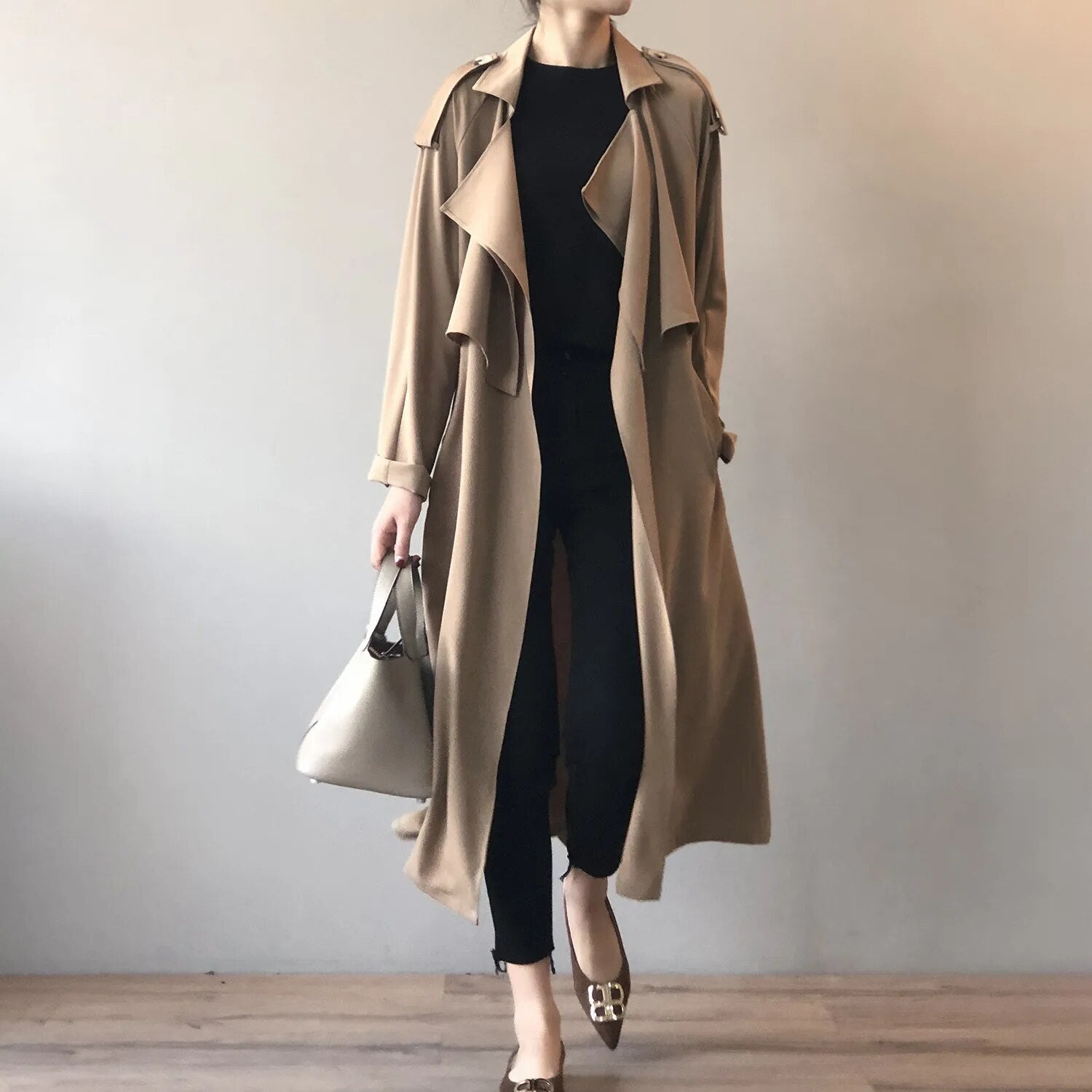 OPHELIA LOTUS™ SATIN TRENCH COAT