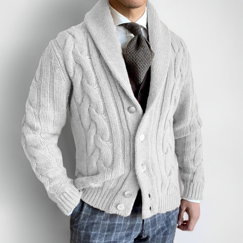 BRACIANNO JACQUARD KNITTED CARDIGAN
