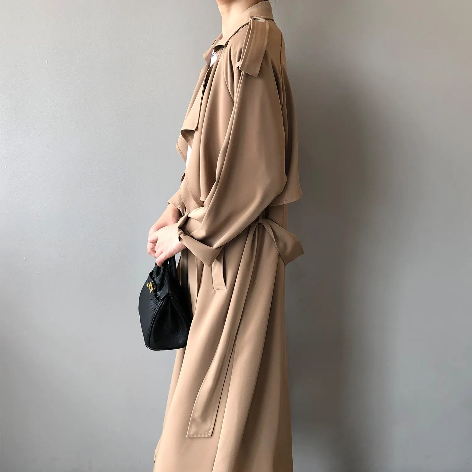OPHELIA LOTUS™ SATIN TRENCH COAT