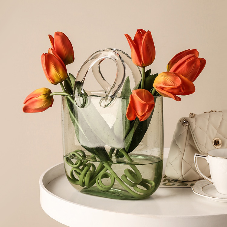 Aesthetic Clear Glass Vase