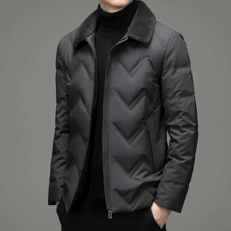 ROCKFELLA MONOGRAM DOWN JACKET