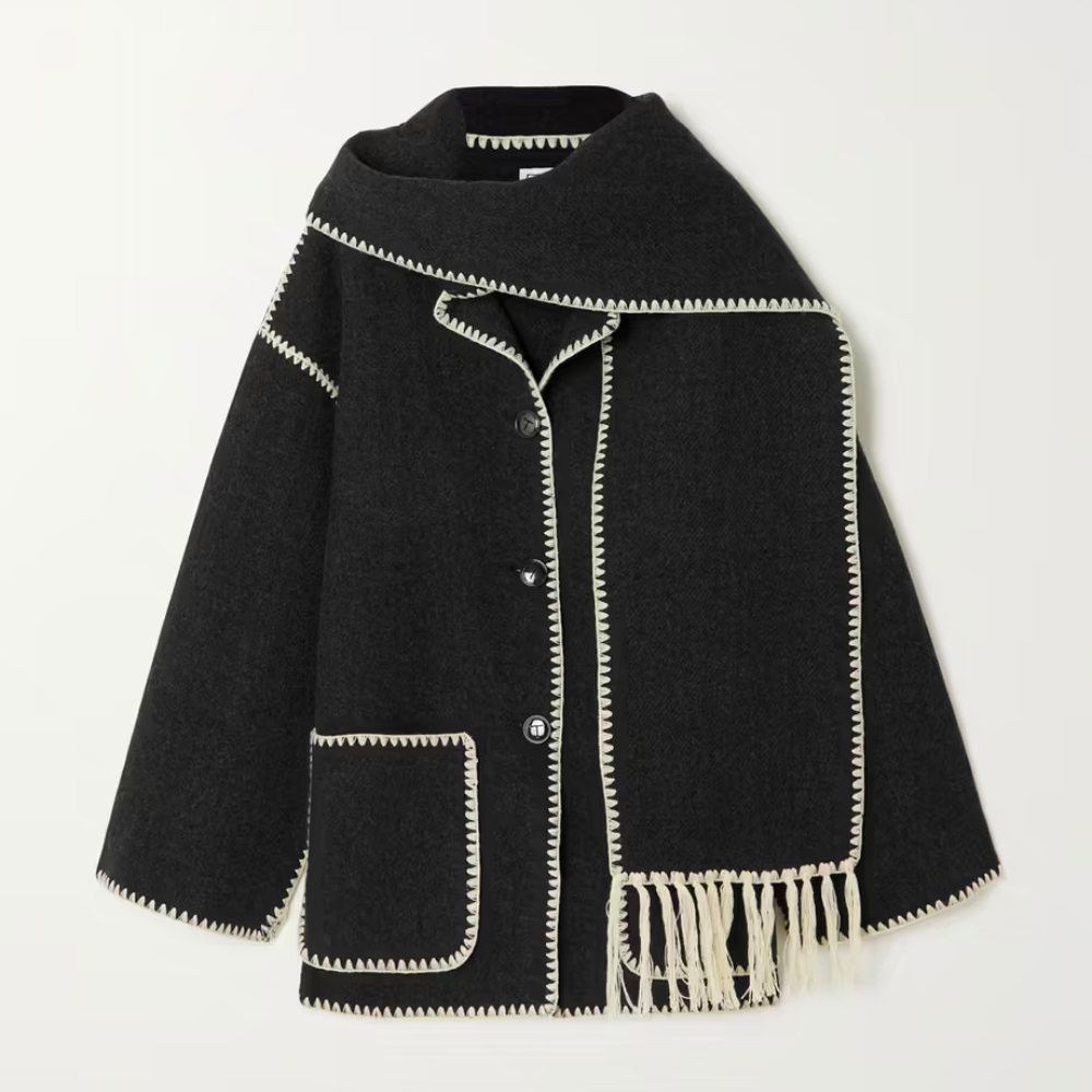L'AURABLEND™️ MÉLANGE WOOL SCARF JACKET