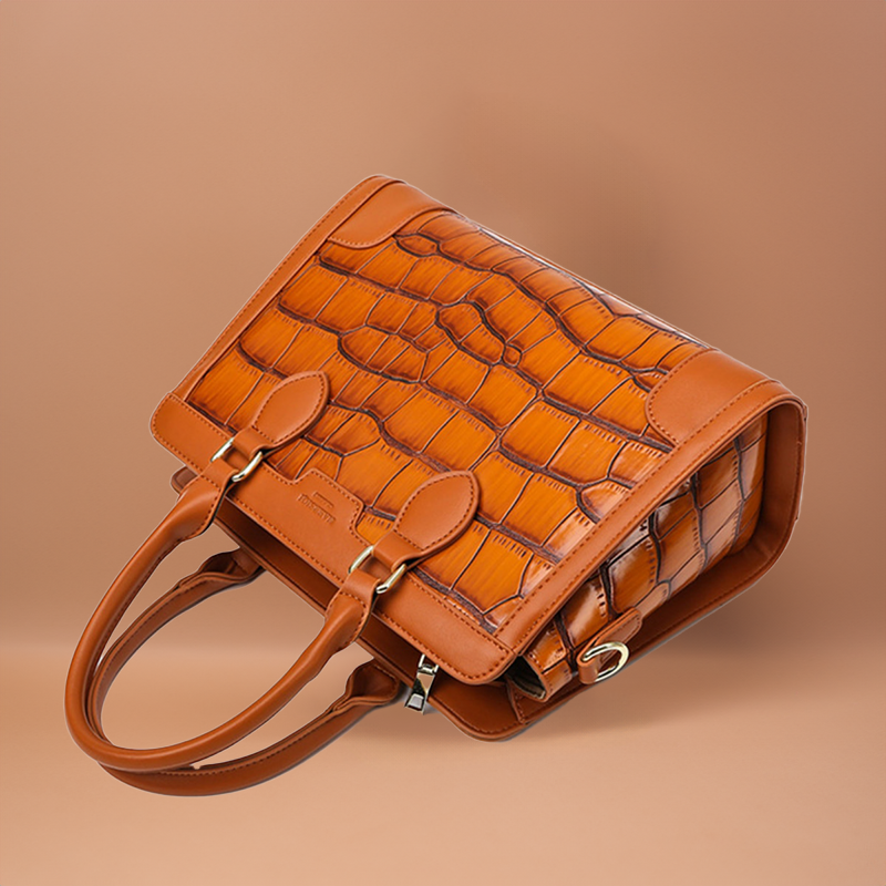 THE FEMME FATALE™ CROC-EMBOSSED BAG