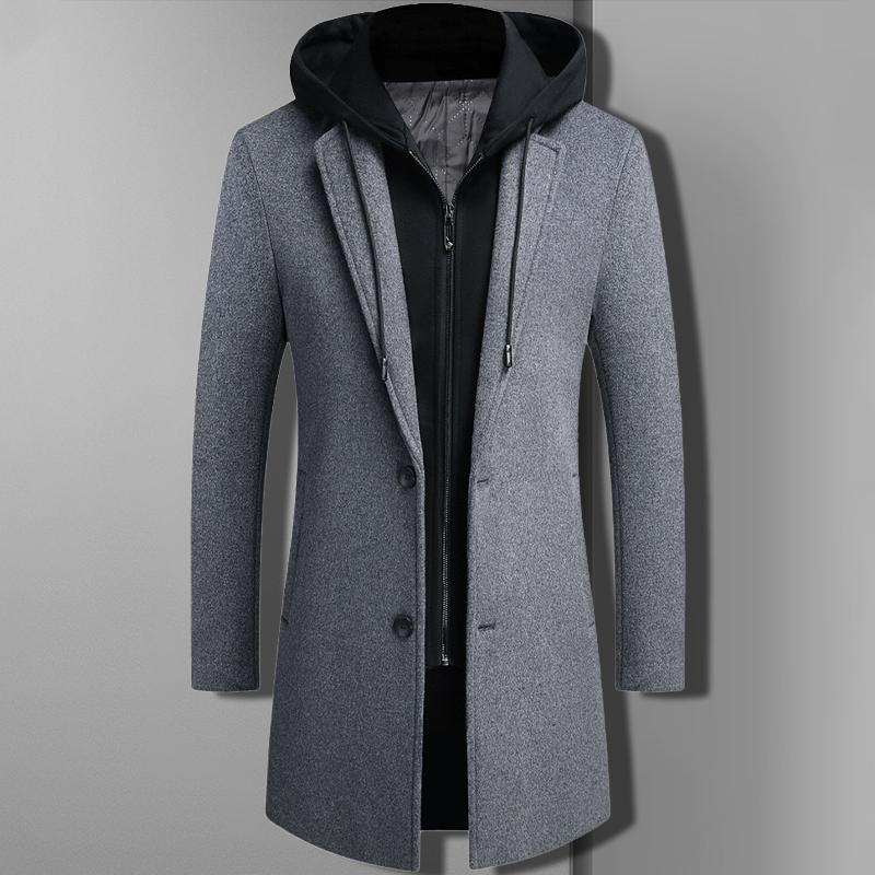 Samuel Sleek Wool Blend Overcoat