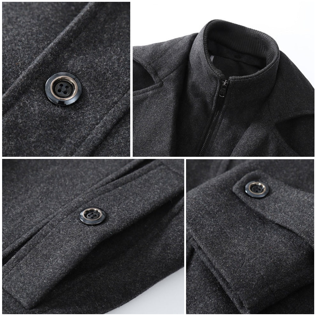 Lewis Luxurious Wool Blend Overcoat - Bellezza Republic