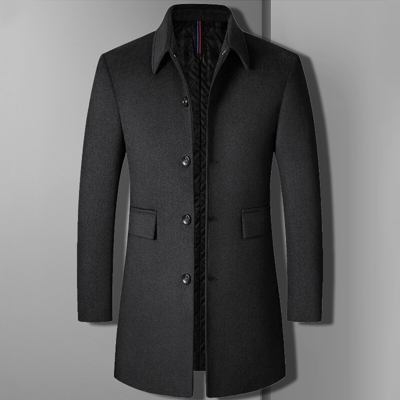 Milano-Calou Classic Slim Fit Overcoat