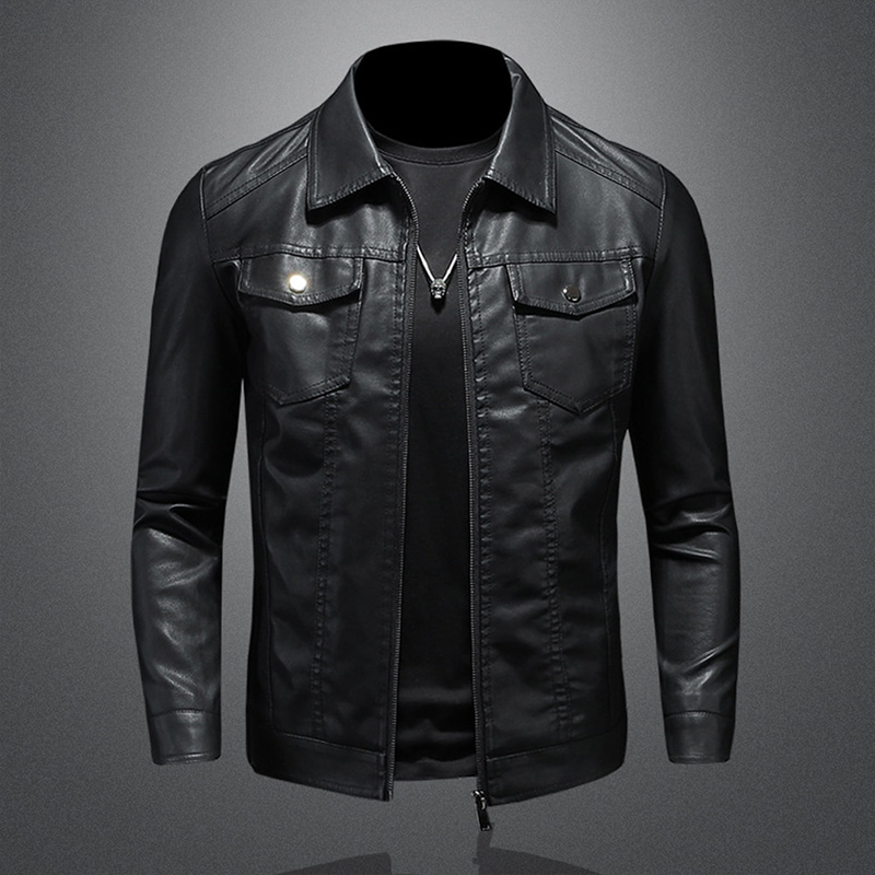Drake Edgy Leather Jacket