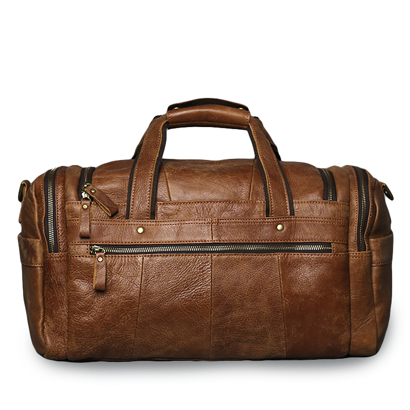 Russel-Etrou Vintage Leather Duffle Bag