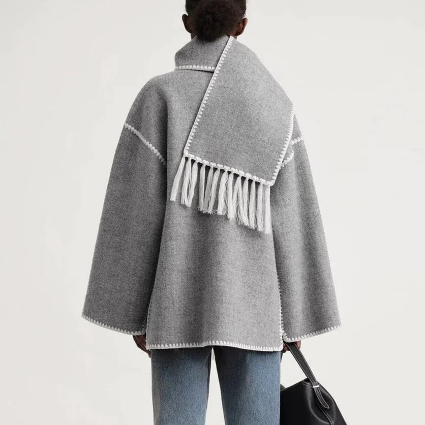 L'AURABLEND™️ MÉLANGE WOOL SCARF JACKET