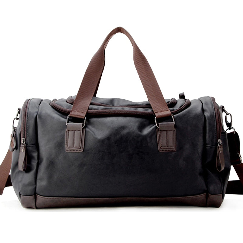 Milano-Caley Vintage Leather Duffle Bag
