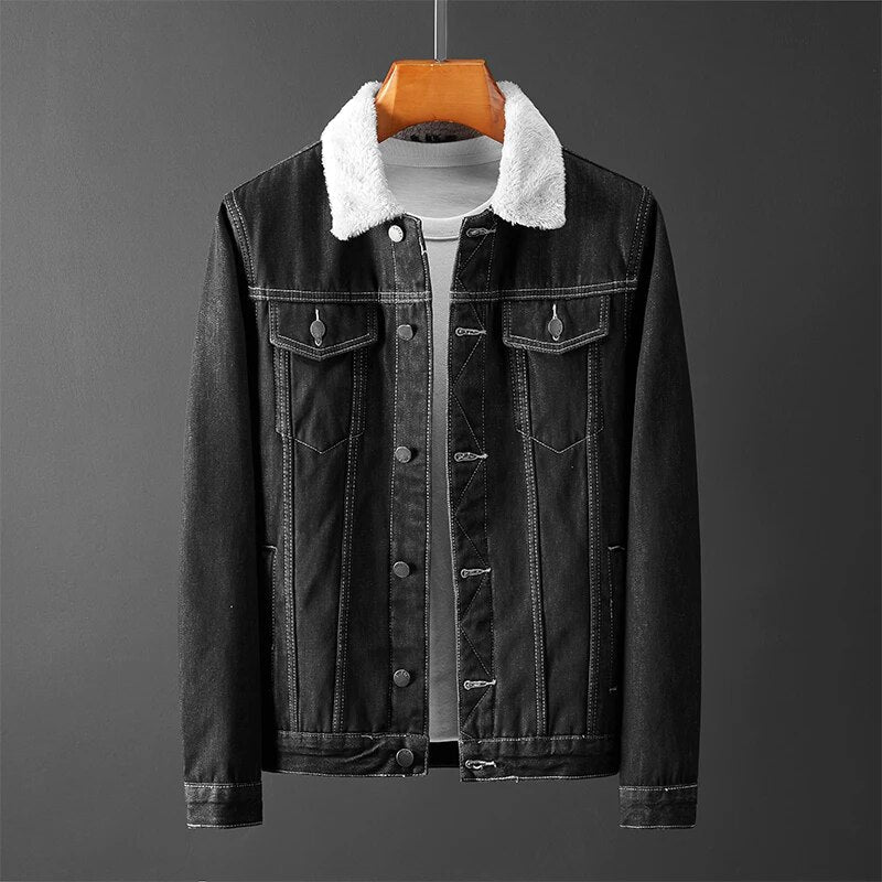 ROCKFELLA DENIM FLEECE JACKET