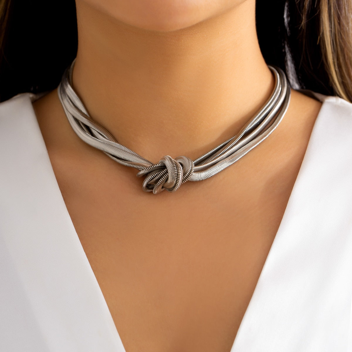 Emilia-Calou Intricate Knot Necklace