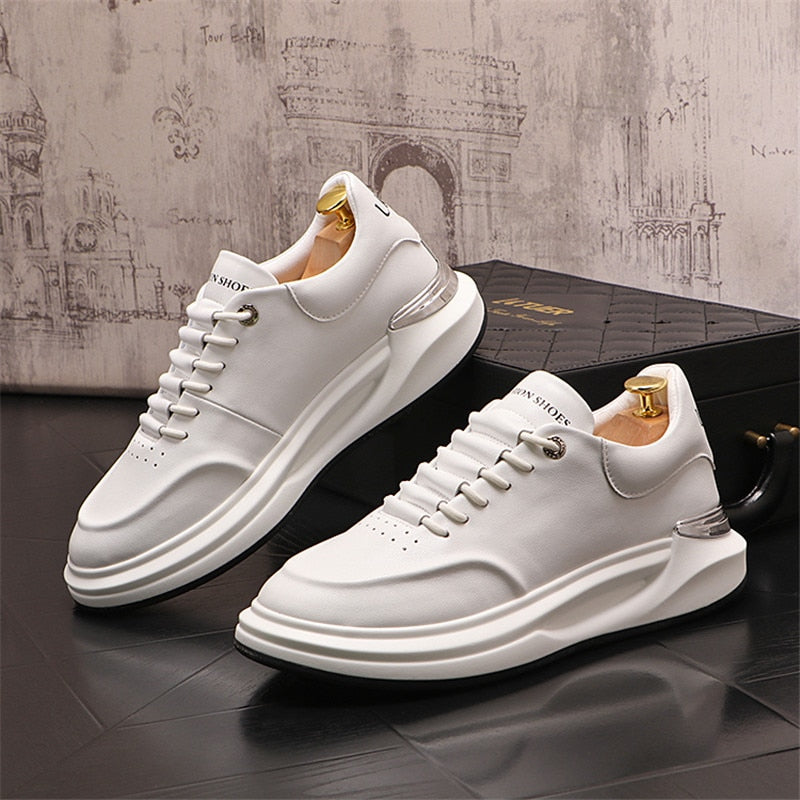 Milano-Caley Leather Platform Sneaker