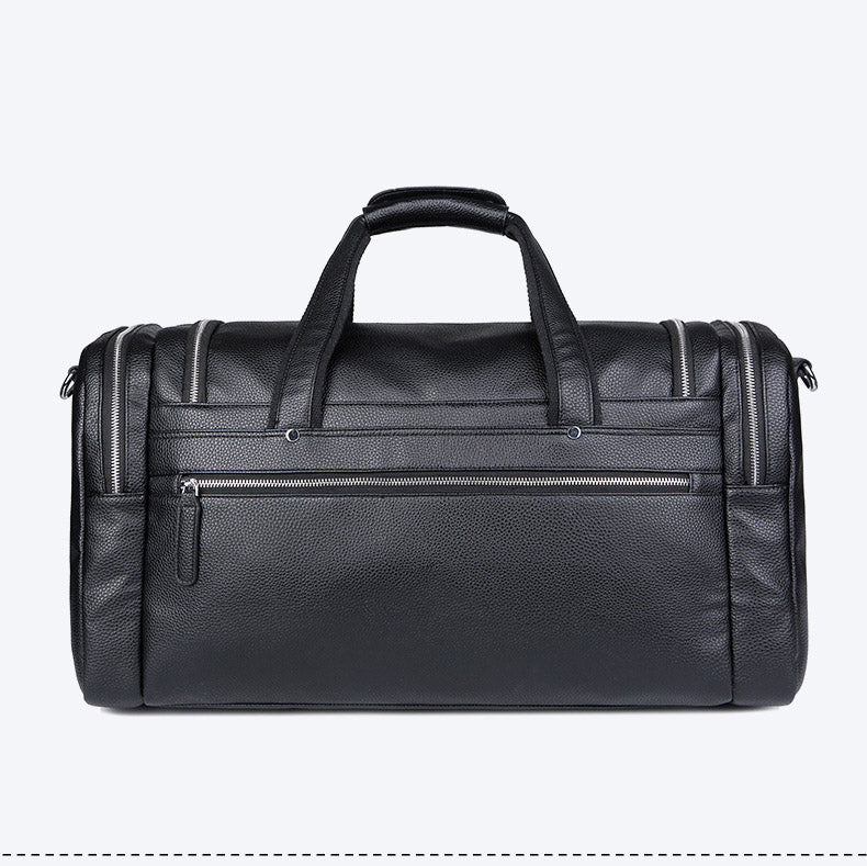 Milano-Calou Spacious Leather Duffle Bag