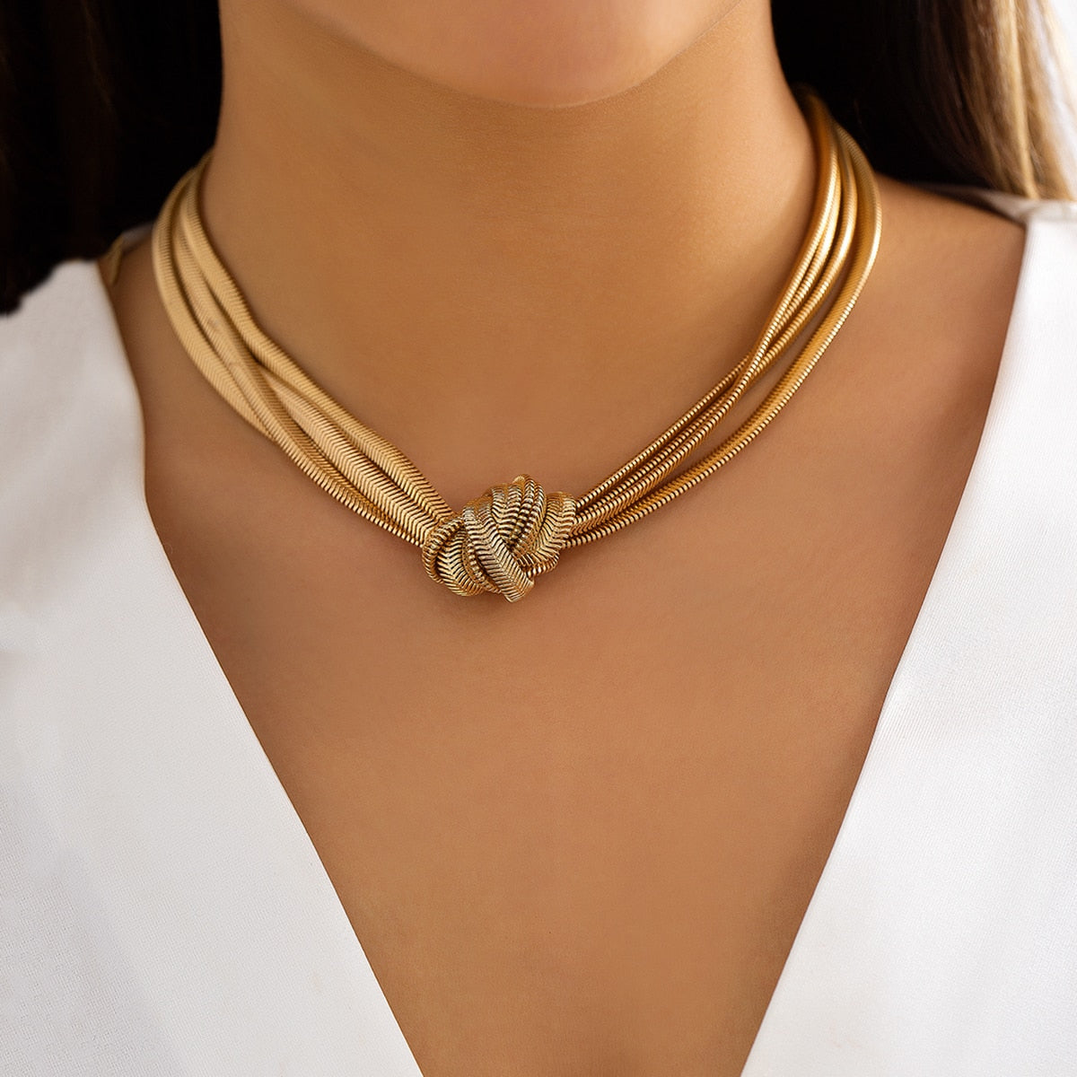 Emilia-Calou Intricate Knot Necklace