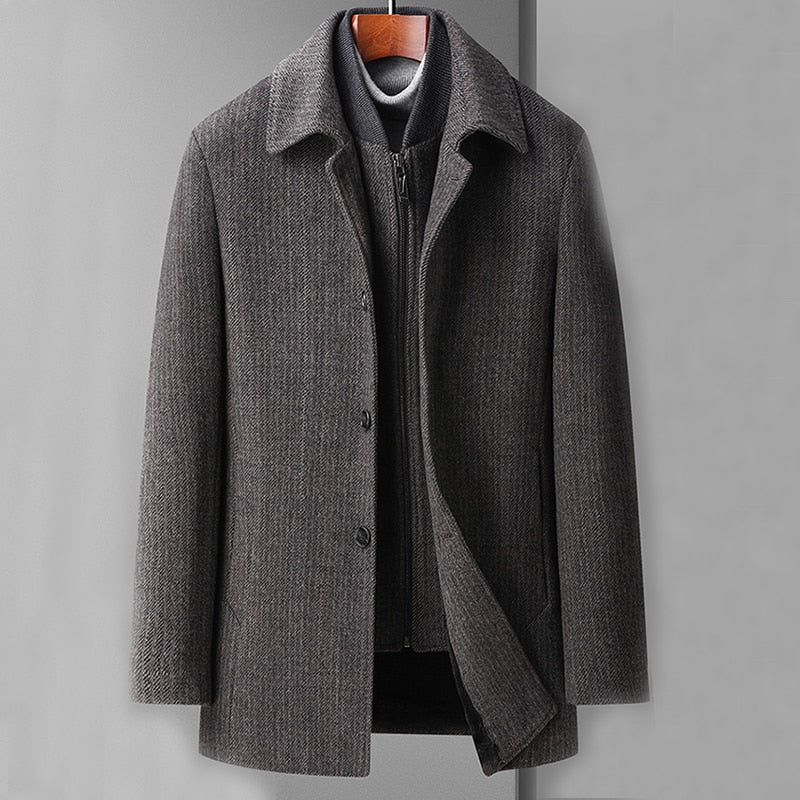 Milano-Calou Luxurious Wool Overcoat