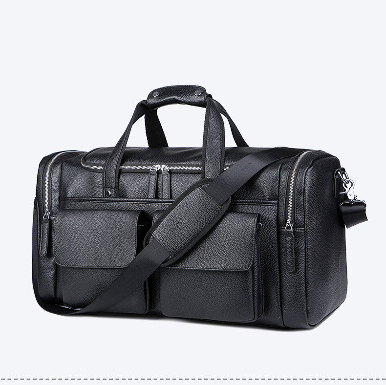 Milano-Calou Spacious Leather Duffle Bag