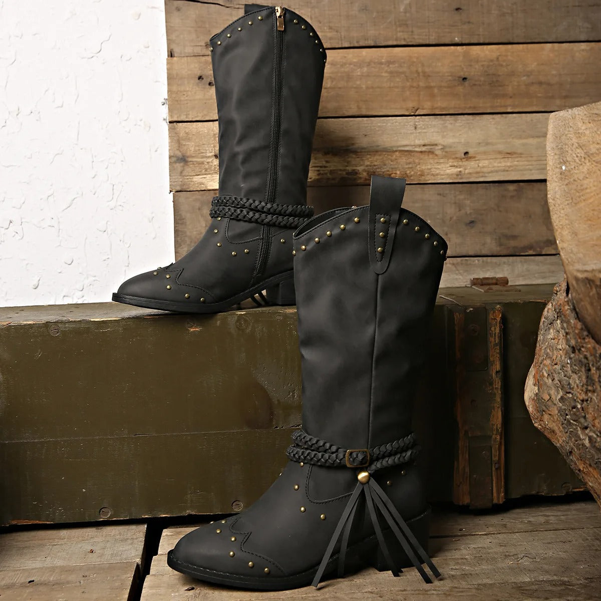 LONE STAR RIVET WESTERN BOOTS