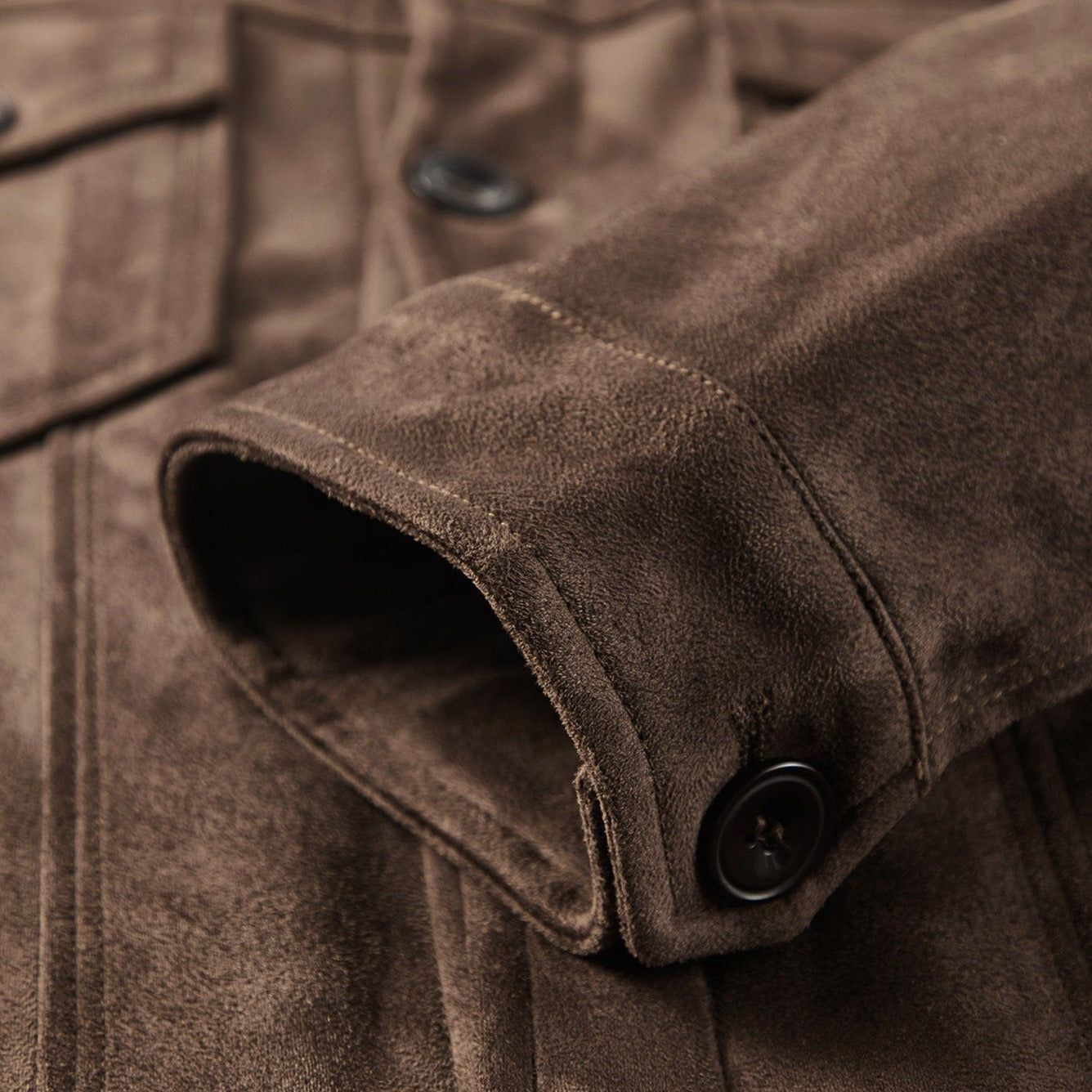 VICEROY FLEECE-LINED SUEDE JACKET