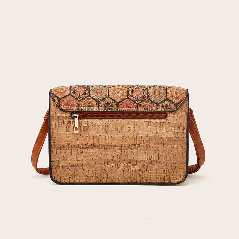 Vintage Vignette Cork Handbag